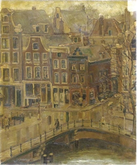 A view of the Singel, Amsterdam - Josephine Margaretha Faber