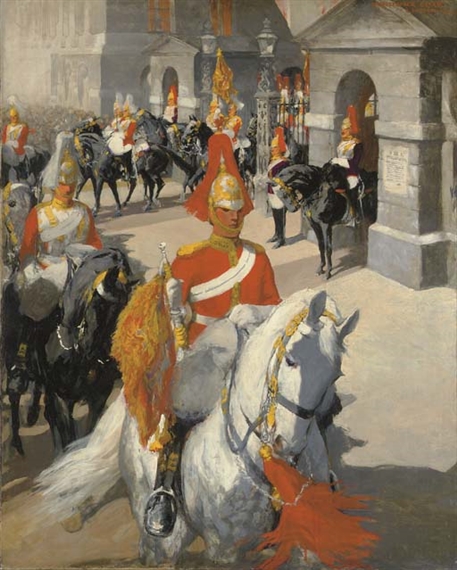The Regiment leaves the Horse Guards Parade by Christopher Lee Clark, 1936
