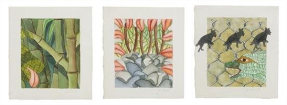 Janet Reid | Mad Dog Triptych (1979) | MutualArt