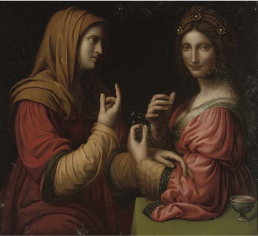 Bernardino Luini | Vanity and Modesty | MutualArt