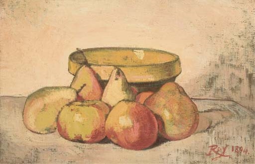 Still life with apples and pears