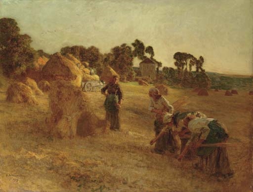 Les glaneuses by Léon-Augustin L'Hermitte, 1909