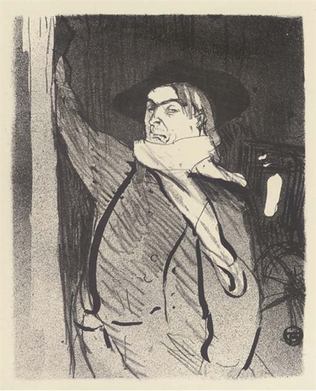 Aristide Bruant, from Le Café Concert by Henri de Toulouse-Lautrec, 1893