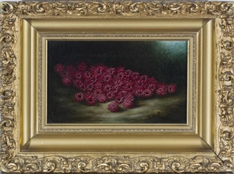 Still life with raspberries - B. Hoyt