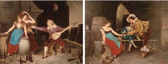 A merry serenade; and In the wine cellar - P. Karly