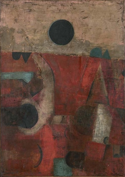 Luna nera sul tracciato della città by Gustavo Foppiani, 1961