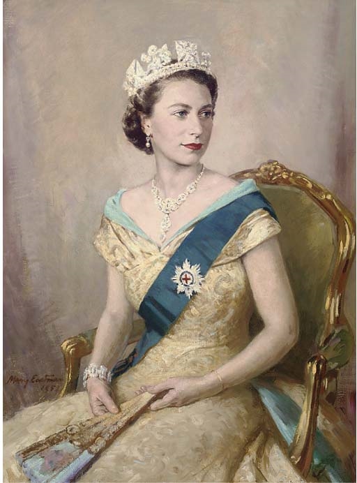 Queen Elizabeth Ii Formal Portraits Lot 93 After F Winterhalter Queen Victoria Portrait