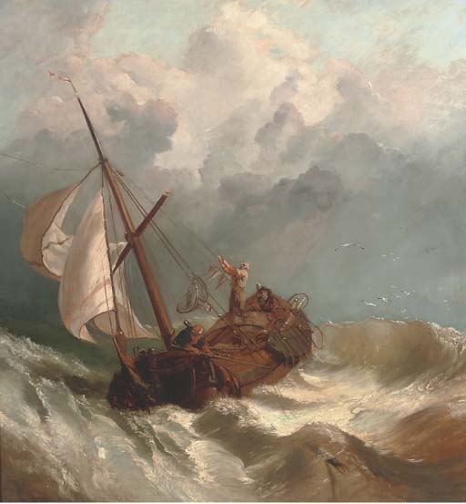 On turbulent waters by Clarkson Frederick Stanfield