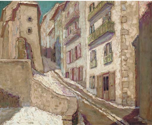 Briançon sous la neige by Charles Bouthéon