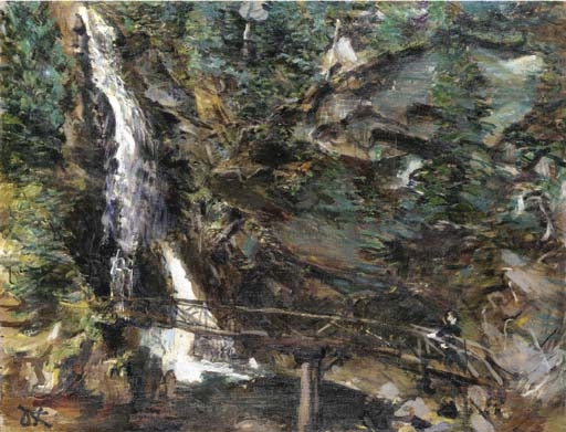 Plodda Falls, Scotland by Oskar Kokoschka, 1929