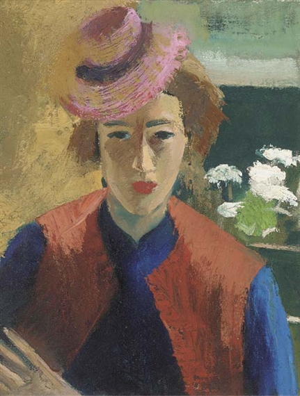 Portrait of a lady, recto; and Portrait of a boy, verso by M. Noel Slaney