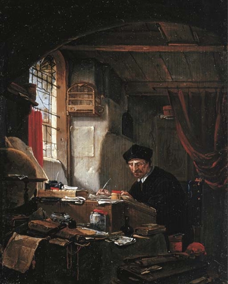 Thomas Wyck | An alchemist in his study | MutualArt