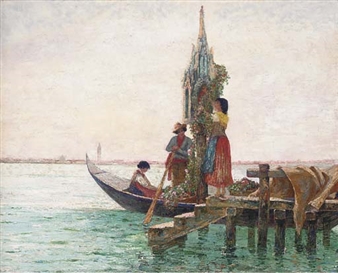 A shrine on the Laguna, Venice - Julius Bodenstein