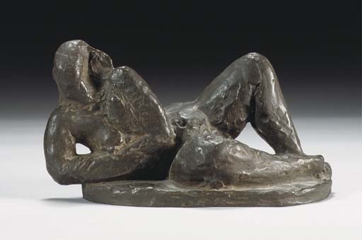 Reclining nude by Charlotte van Pallandt, 1954