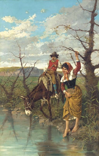 The river crossing by Filippo Indoni