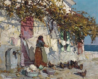 Mazet à la treille - Louis Bonamici