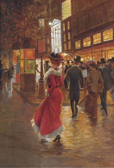 Élégantes sur les grands boulevards by G. Payen