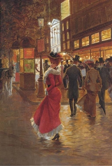 Élégantes sur les grands boulevards - G. Payen