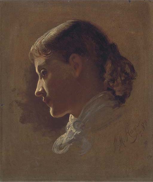 Artwork by William M. Hay, The maid of the Inn, Made of oil on board