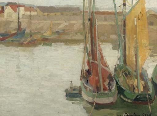 A harbour in Brittany by Jane Chauleur-Ozeel
