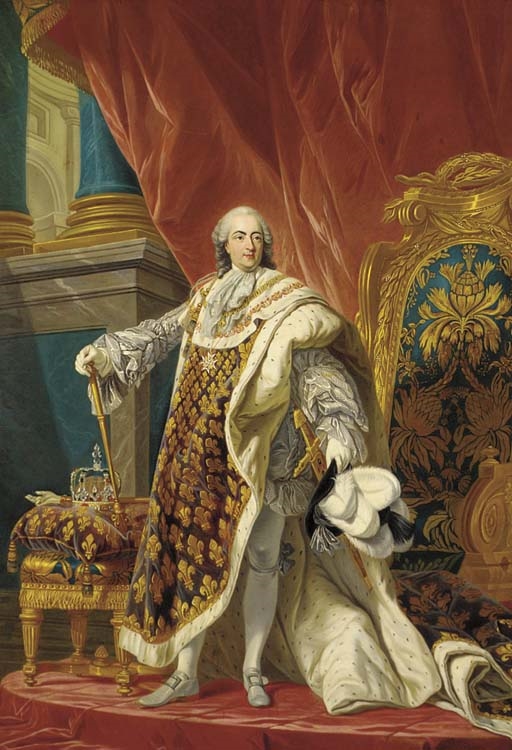King Louis XV, in full ceremonial dress by Antoine Francois Callet