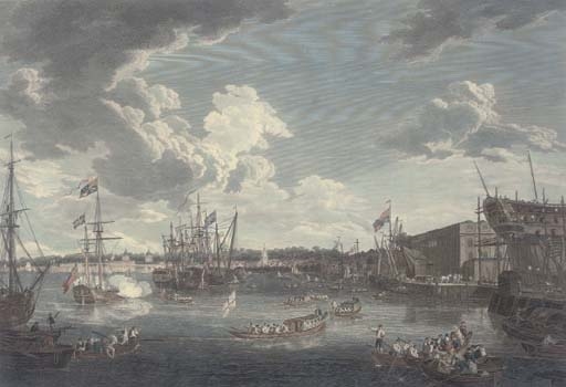 View of the Royal Dockyard at Deptford - R. Paton