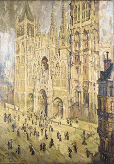 Vue de la cathédrale de Rouen - Pierre Dumont