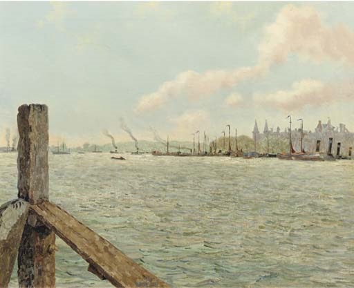 View of Rotterdam by Johan Briedé, 1931