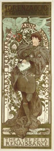 Lorenzaccio by Alphonse Mucha, Circa 1896