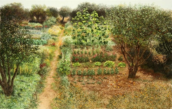 A Kitchen Garden by Jean Claude Courtat