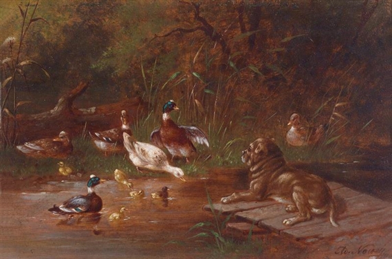Well Guarded Duck Pond by Adolf Nowey
