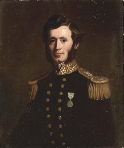 Artwork by John Lewis Reilly, Admiral Sir Francis Leopold McClintock, KCB, FRS, Made of oil on canvas laid down on board