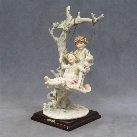 Bruno Merli | 2 works; GIRL AND BOY ON SWING (1983) | MutualArt