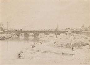 Artwork by John Bulloch Souter, PUENTE DE SEGOBIA, MADRID, Made of pencil on paper