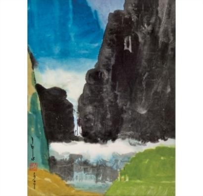 Landscape by Ma Pai-Sui, 1967