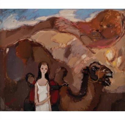 Artwork by Chen Che, Desert Love, Made of Oil on canvas