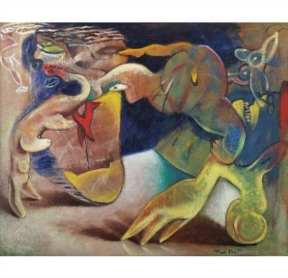 Artwork by Alixe Fu, Hommage to Ernest, Made of Oil on canvas