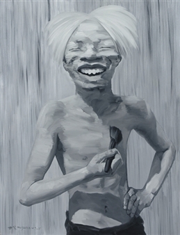 Self portrait as Andy Warhol - Mu Jun