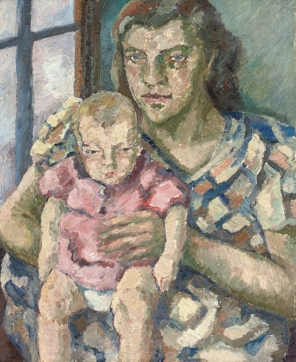 Mère et enfant by Maria-Mela Muter
