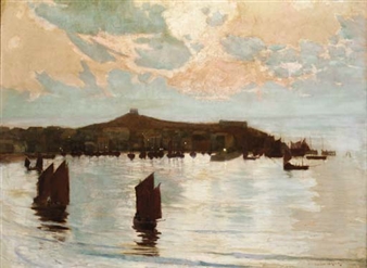 St Ives by Moonlight - Louis Grier