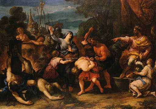 Artwork by Giovanni Battista Lenardi, The Martyrdom of the Jewish Chief Scribe, Eleazar, and the Seven Brothers and their Mother