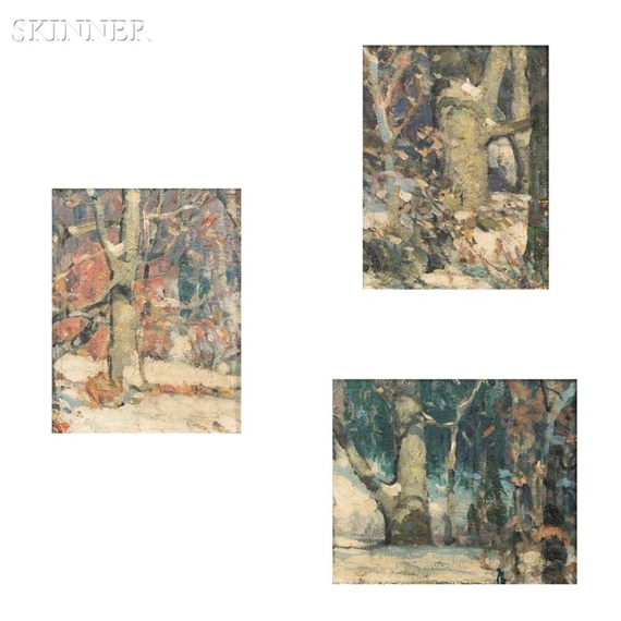 3 Works:Woodland Labyrinths, #1, #2, and #3 by John Fabian Carlson