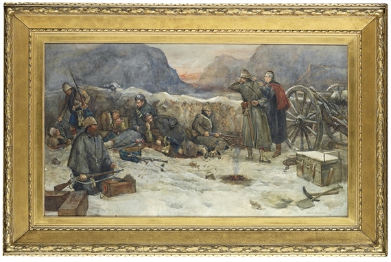 William Skeoch Cumming | The Gordon Highlanders: Daybreak in the ...