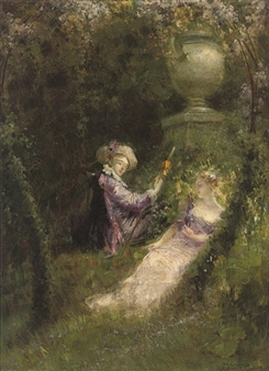 In the garden of love by Paul Albert Laurens