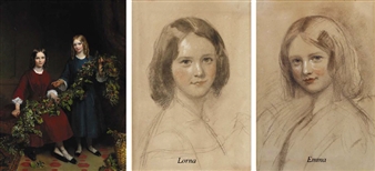 The Bagnell Sisters - British School, 19th Century