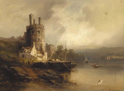 Caernarvon Castle, North Wales by M. Sinclair