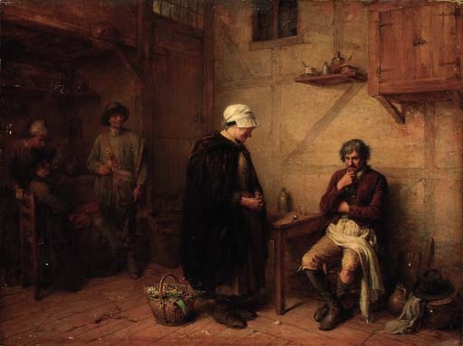 The reconciliation by Jean Baptiste Madou, 1857