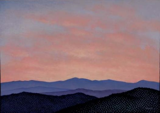 Study - Hyde Park Sunset by Richard Mason, 1983