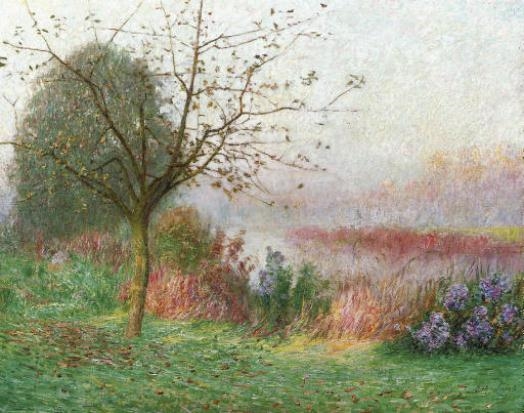 Matin d'Octobre sur la rivière Lys by Emile Claus, 1901
