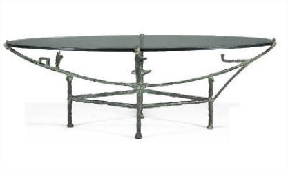 Table-carcasse, petit modèle à la chauve-souris by Diego Giacometti, circa  1979